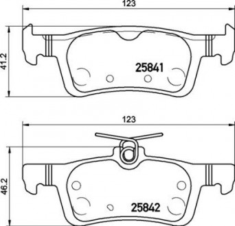 Тормозные колодки дисковые BREMBO P24 204 (фото 1)