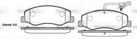 Тормозные колодки задние Master3 / MovanoB RWD Woking P15423.01