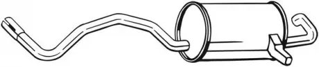 Глушитель задняя часть RENAULT MGANE II 02- (280-813) BOSAL 280813