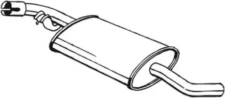 Глушитель задняя часть VW TRANSPORT 90-94 (233-741) BOSAL 233741