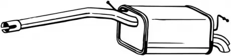 Глушитель задняя часть VW CADDY III 06- (233-405) BOSAL 233405