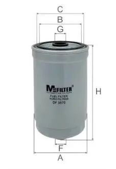 Фільтр паливний Hyundai / Kia 1.4-2.2CRDi 05- M-FILTER DF 3570