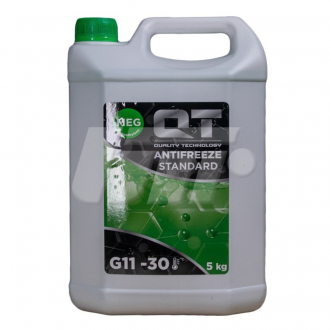 Антифриз QT MEG STANDARD -30 G11 зеленый 5кг QT-OIL QT552305