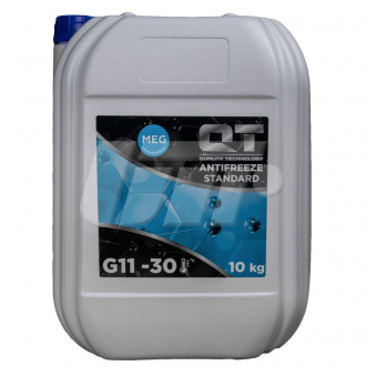 Антифриз QT MEG STANDARD -30 G11 синий 10кг QT-OIL QT5533010