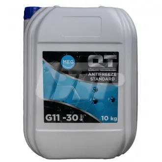 Антифриз QT MEG STANDARD -30 G11 синий 10кг QT-OIL QT5533010