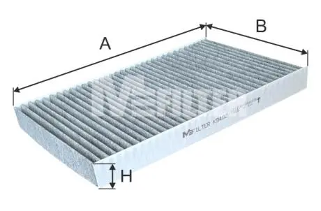 Фільтр салону Audi A6 94-05 (+ AC / вугільний) M-FILTER K 940C (фото 1)