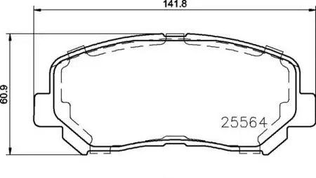 Тормозные колодки дисковые BREMBO P37 019