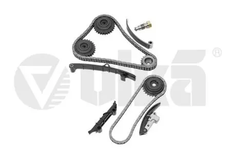 Комплект цепи ГРМ с планками и звездочки 2,8 / 2,9 VW Golf (92-99), Passat (91-97 VIKA 11091800201