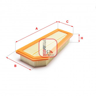 Фільтр повітряний M-B W204, W212 "M271" 07-16 SOFIMA S3A60A