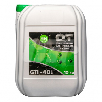 Антифриз QT MEG EXTRA -40 G11 зеленый 10кг QT-OIL QT5624010