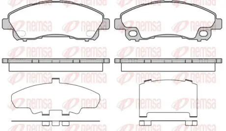 Колодки тормозные дисковые REMSA 1645.00