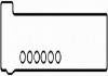 Комплект прокладок, крышка головки цилиндра RK4345