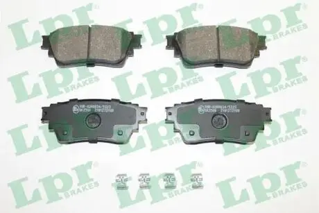 Комплект гальмівніх колодок з 4 шт. дисків LPR 05P2180