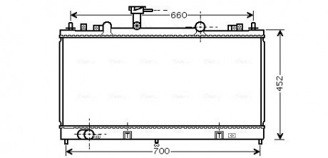 Радиатор 2.0CiTD (+/- AC) [OE. RF5C-15-200] AVA COOLING MZ 2164