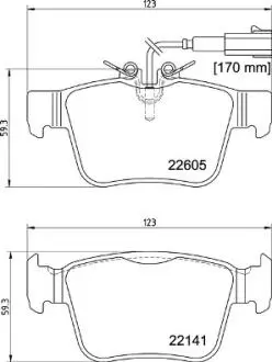 Тормозные колодки дисковые BREMBO P23 180