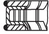 Комплект поршневых колец AUDI / SEAT / SKODA / VW &quot;1.0-1.5TSI&quot; 12 &gt;&gt; MAHLE KNECHT 028RS101140N0 (фото 3)