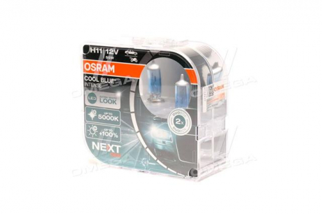 Автолампа Next Gen H11 PGJ19-2 55 W прозрачно-голубая OSRAM 64211CBNHCB