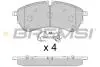Тормозные колодки перед. VW Crafter 2.0TDI/Man TGE 16- (163.6x67.4x20.7) BP3846