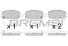 Тормозные колодки зад. Jeep Compass 16- (TRW) BP3818