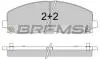 Тормозные колодки перед. Fiat Freemont 11-/Dodge Caravan 08- (183x63.2x19.5) BREMSI BP3543 (фото 1)