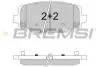 Тормозные колодки зад. Fiat Freemont 11-/Dodge Caravan 08- (130.1x55.2x17.1) BP3544