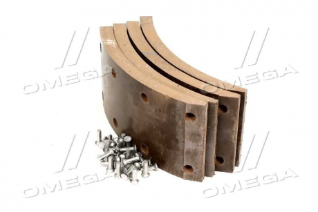 Накладка гальмівна ПАЗ-3205 R2 15/12 мм (сверл. із закл.) Преміум RIDER RD-16.3502110-R2