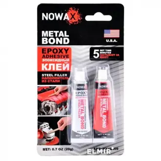 Клей епоксидний, сталевого кольору NOWAX NX48409