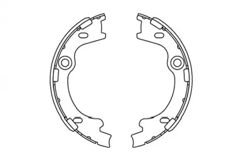 Комплект гальмівних колодок KAVO KBS-3414