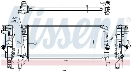 Радиатор NISSENS 606246