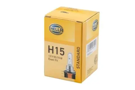 Автолампа Behr Standard H15 PGJ23T-1 15 W 55 W прозрачная HELLA 8GJ168119001