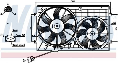 Вентилятор радиатора NISSENS 85644 (фото 1)