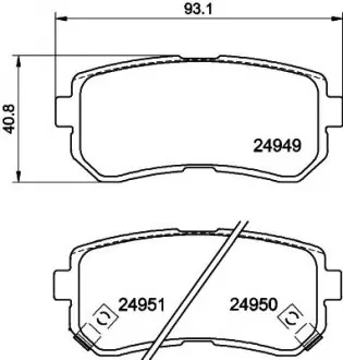 Тормозные колодки HYUNDAI//KIA i20 'R'05>> NISSHINBO NP6117