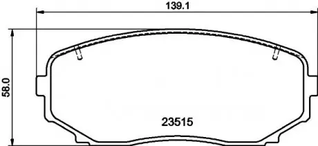 Колодки тормозные дисковые передние Mitsubishi Pajero Sport III KS_ (15-) (NP303 NISSHINBO NP3037SC