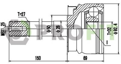 ШРУС PROFIT 2710-3085