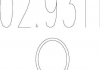 Монтажное кольцо выхлопной системы (металлическое) (D(внутрь) – 45,5мм; D(наружн) –53,5мм; Высота-4,2мм) 02.9311
