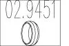 Монтажне кільце вихлопної системи (D (внутр.) - 55,6 мм; D (наружн.) - 69,5 мм; Висота - 12,8 мм) MTS 02.9451 (фото 1)
