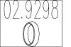 Монтажное кольцо выхлопной системы (D (внутр.) – 45 мм; D (наружн.) – 59 мм; Высота – 13 мм) MTS 02.9298 (фото 1)
