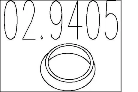 Монтажное кольцо выхлопной системы (D (внутр.) – 54 мм; D (наружн.) – 69 мм; Высота – 17 мм) MTS 02.9405