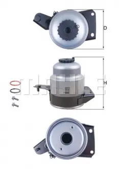 Фільтр паливний MAHLE KNECHT KL829D
