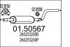 Середня частина вихлопної системи (Резонатор) MTS 01.50567 (фото 1)