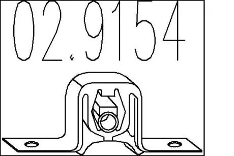 Резиновый элемент крепления выхлопной системы MTS 02.9154