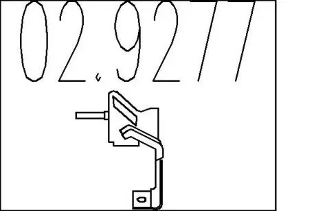Резиновый элемент крепления выхлопной системы MTS 02.9277 (фото 1)