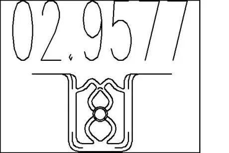 Резиновый элемент крепления выхлопной системы MTS 02.9577 (фото 1)