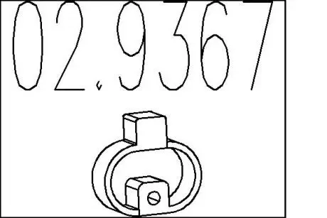 Резиновый элемент крепления выхлопной системы MTS 02.9367