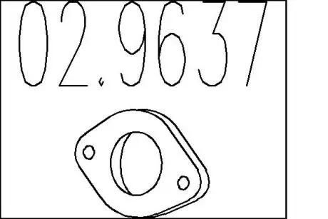 Монтажное кольцо выхлопной системы MTS 02.9637