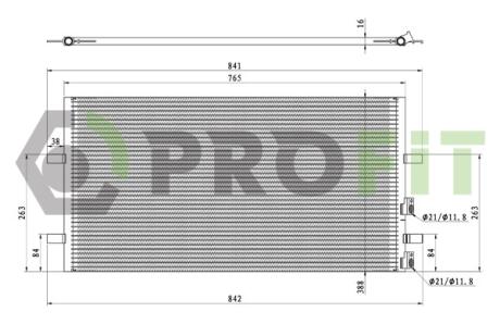 Конденсер кондиціонера PROFIT 1770-0436