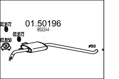Выхлопные системы MTS 01.50196