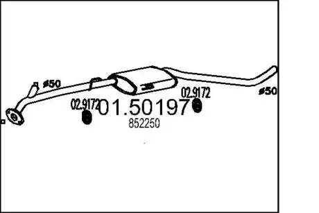 Выхлопные системы MTS 01.50197