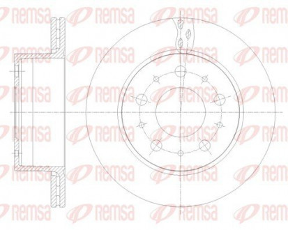 Диск гальмівний REMSA 62109.10