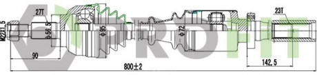 Полуось PROFIT 2730-0864 (фото 1)